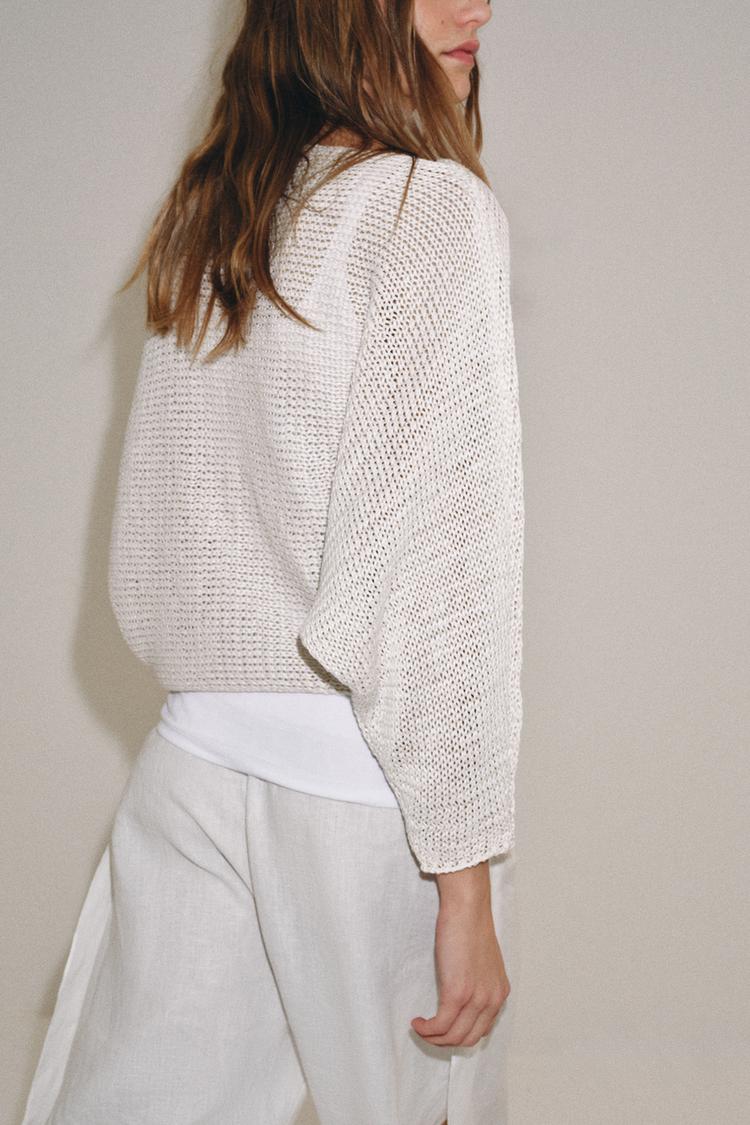 KNIT JUMPER WITH WIDE SLEEVES