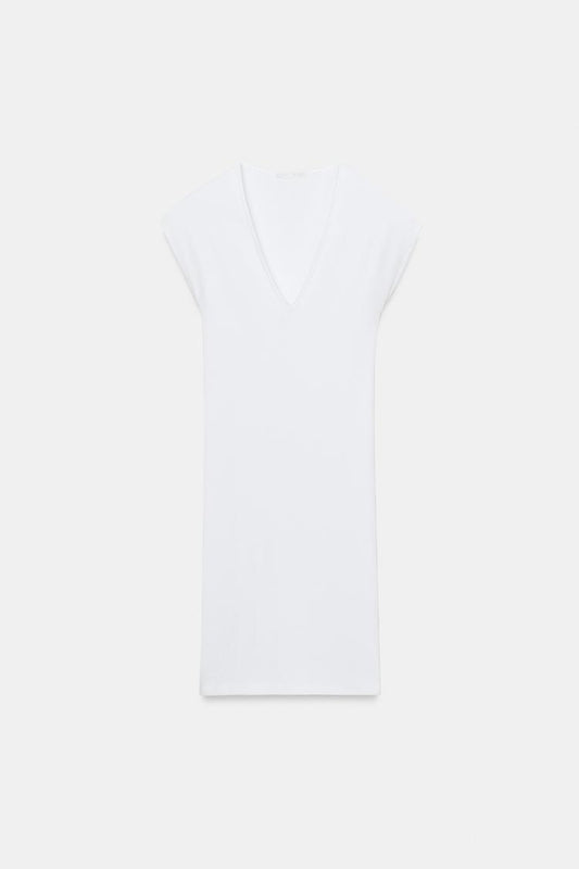 SHORT V-NECK DRESS