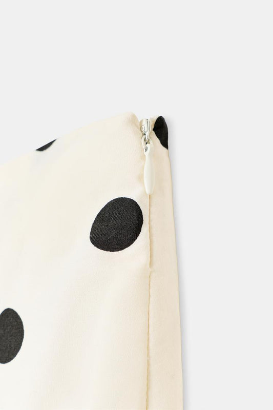 ASYMMETRIC POLKA DOT MIDI SKIRT