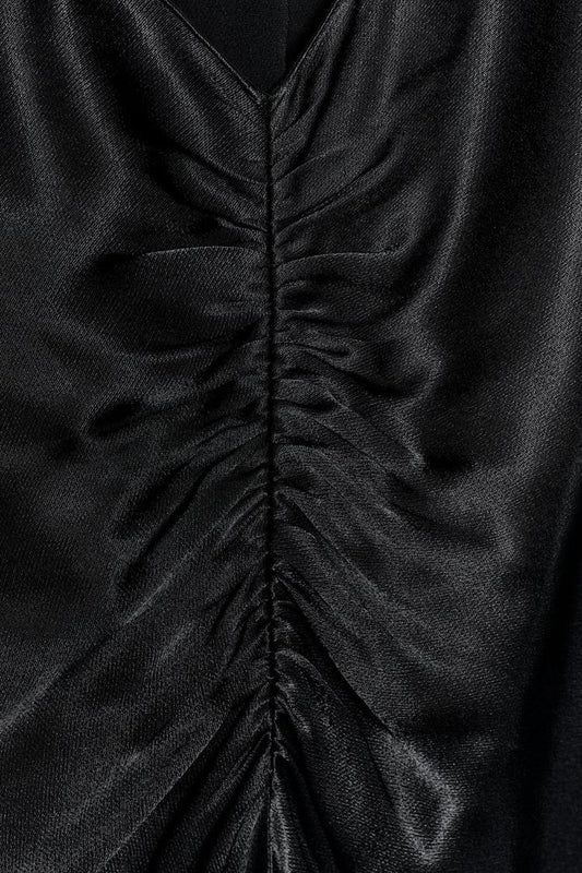 SATIN HALTER DRESS