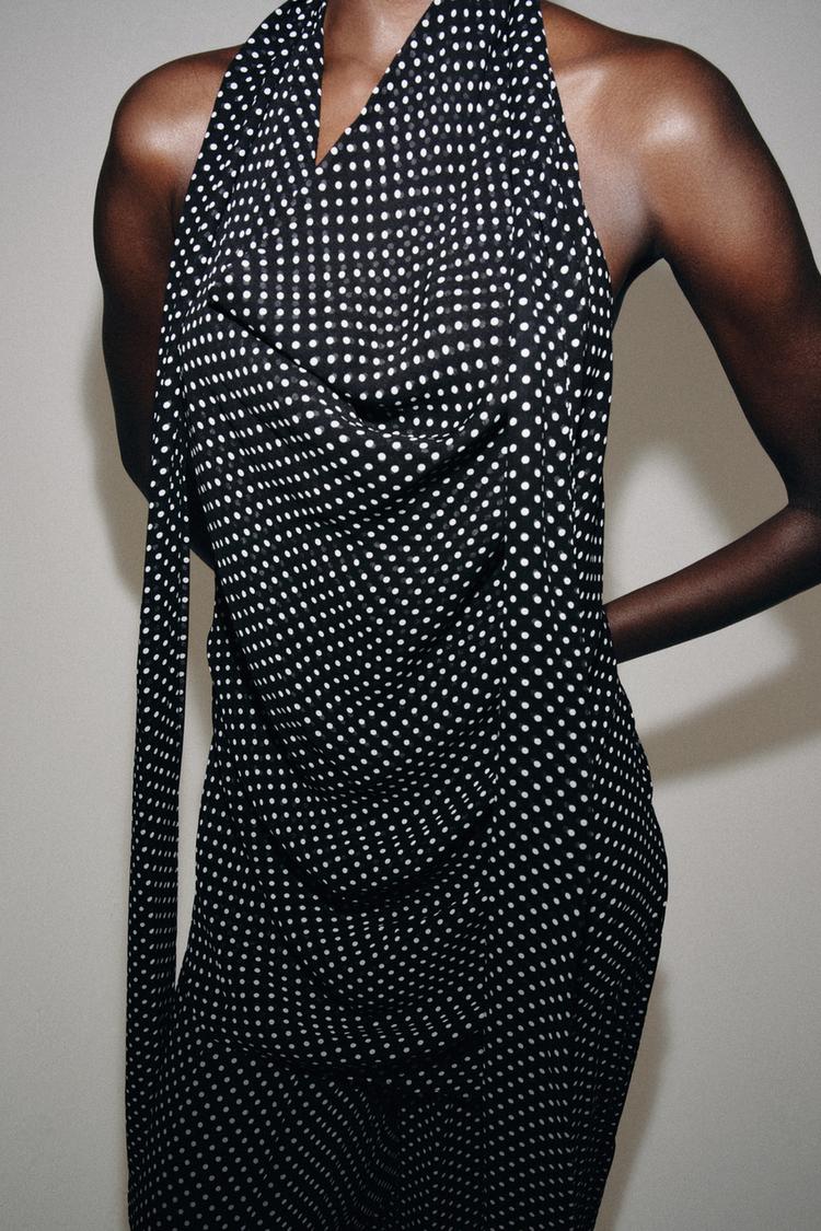 HALTER NECK DOT TOP