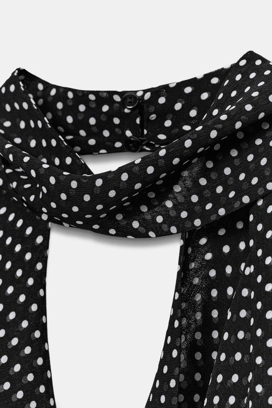 HALTER NECK DOT TOP