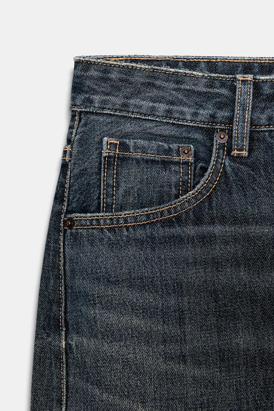 TRF MID-RISE BAGGY BALLOON JEANS