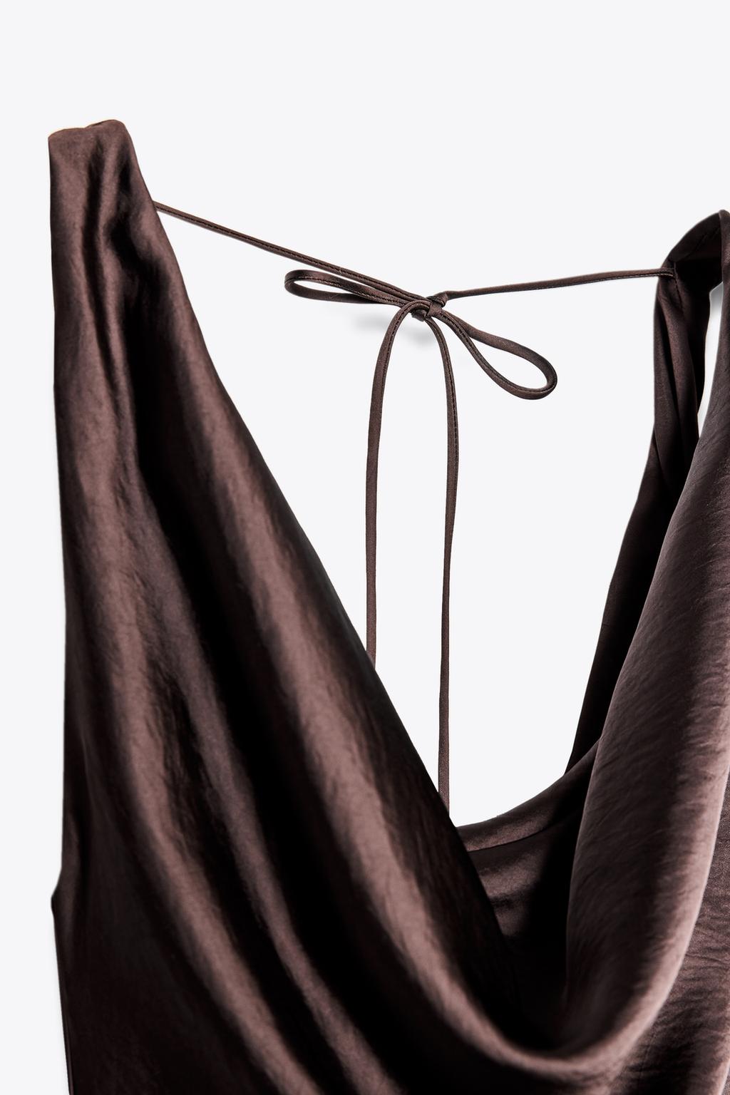 LONG SATIN DRESS