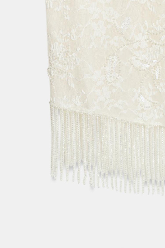 BEADED LACE TOP