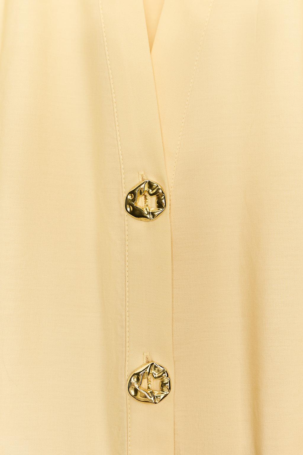 POPLIN MIDI DRESS WITH BELT