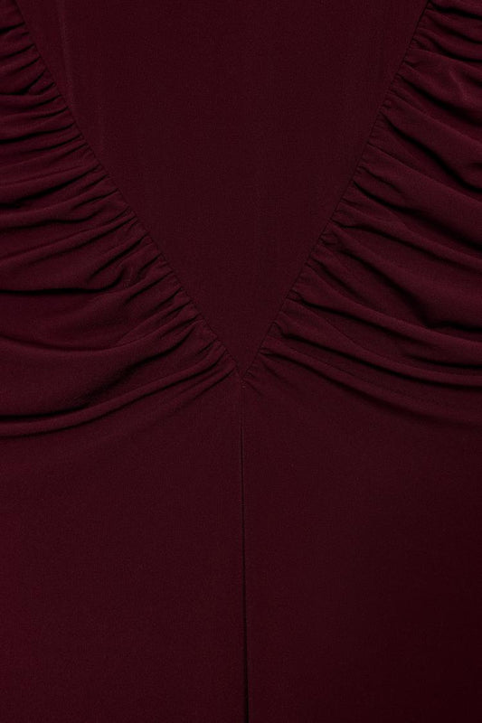 DRAPED CORSETRY-INSPIRED DRESS