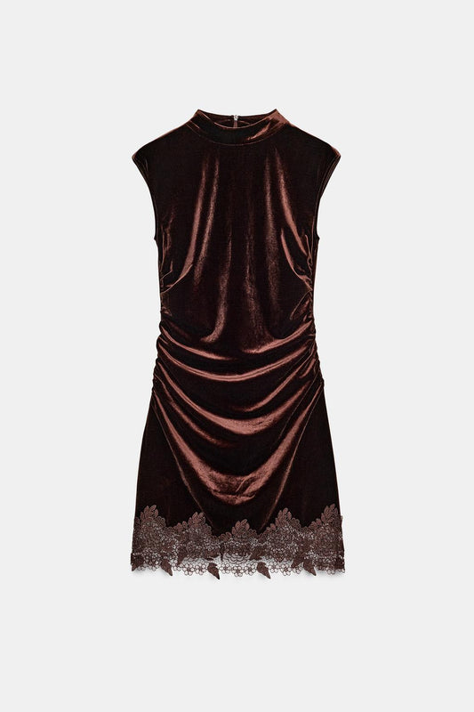 VELVET LACE DRESS