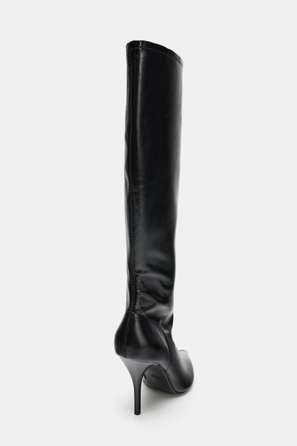 FITTED HIGH-HEEL BOOTS