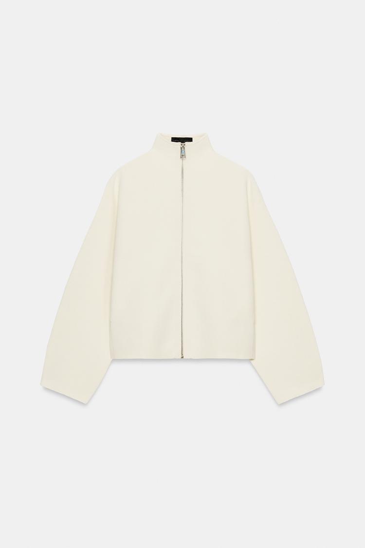 ZIP-UP KNIT CARDIGAN