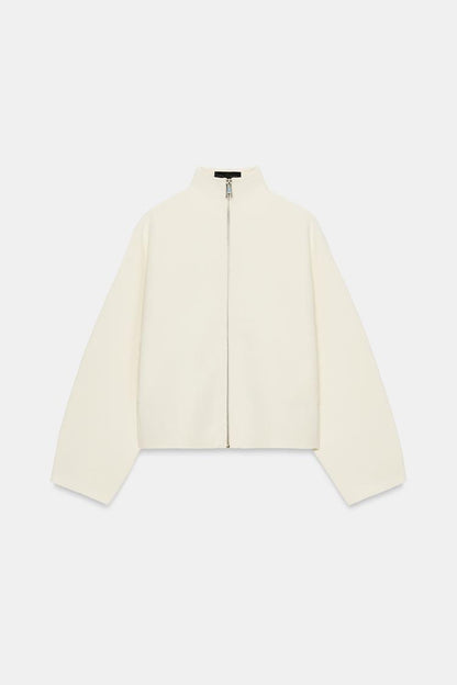 ZIP-UP KNIT CARDIGAN