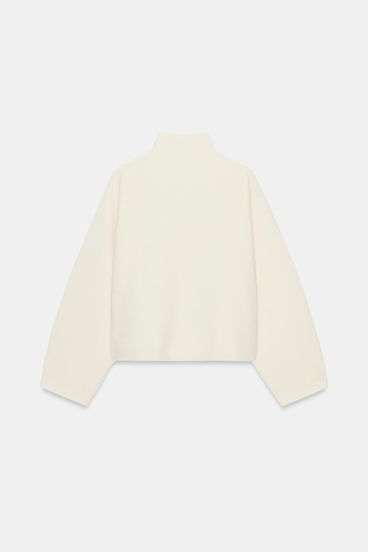 ZIP-UP KNIT CARDIGAN