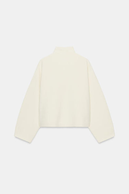 ZIP-UP KNIT CARDIGAN