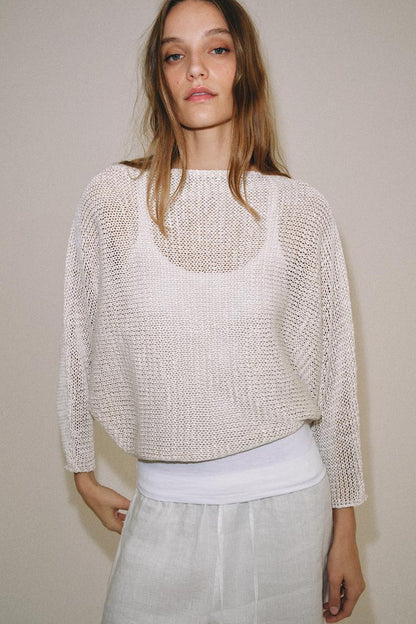 KNIT JUMPER WITH WIDE SLEEVES