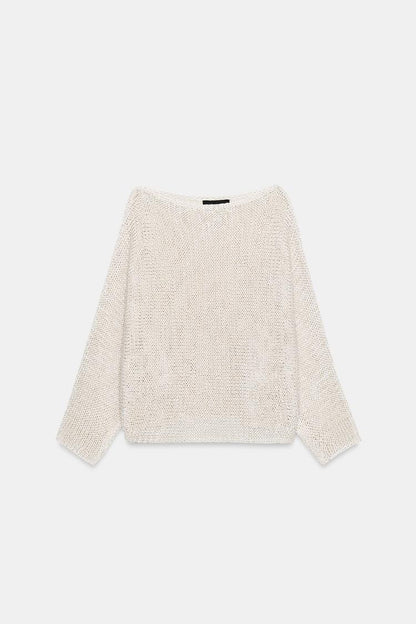 KNIT JUMPER WITH WIDE SLEEVES