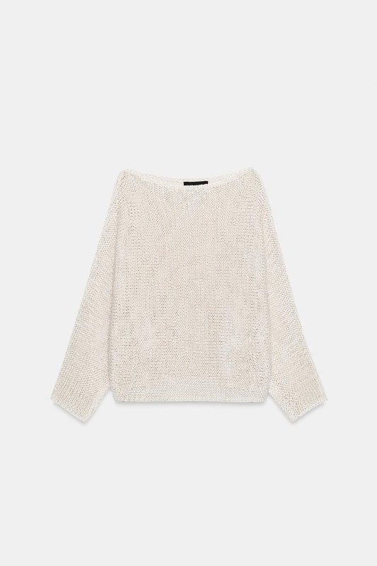 KNIT JUMPER WITH WIDE SLEEVES