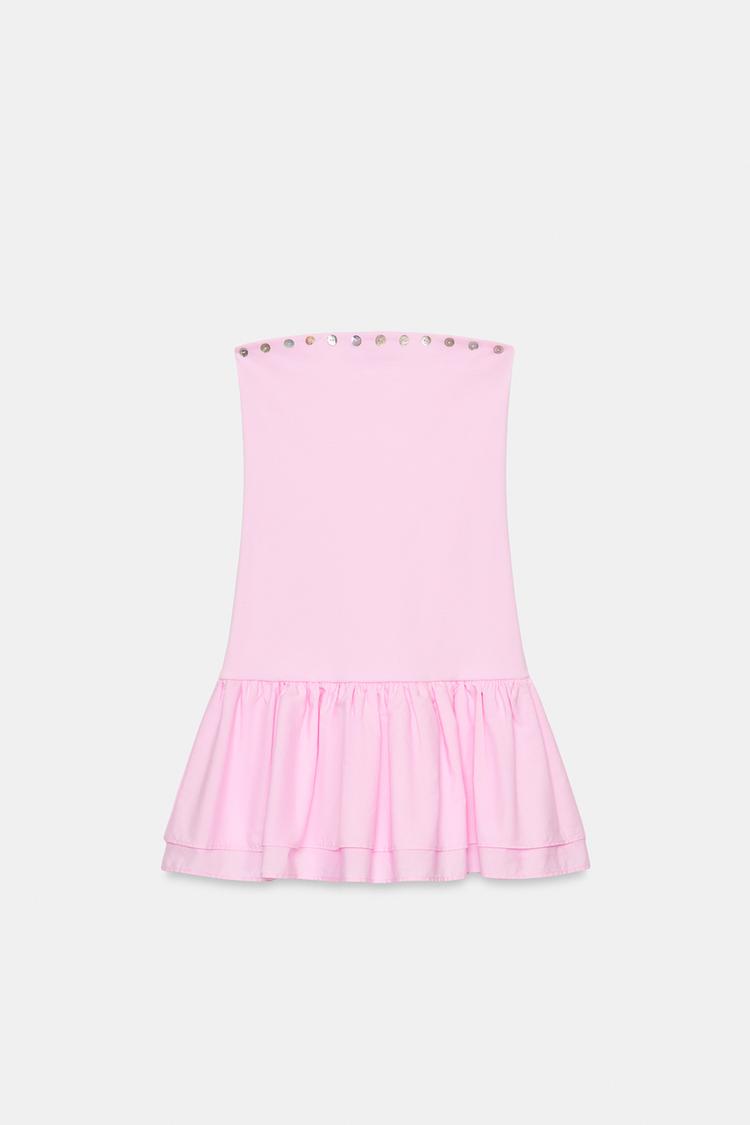 RUFFLED MINI DRESS
