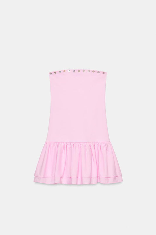 RUFFLED MINI DRESS