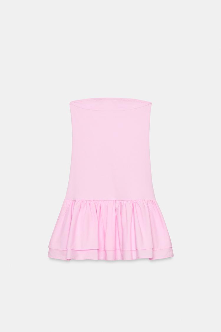 RUFFLED MINI DRESS