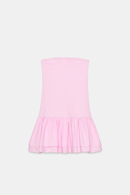 RUFFLED MINI DRESS