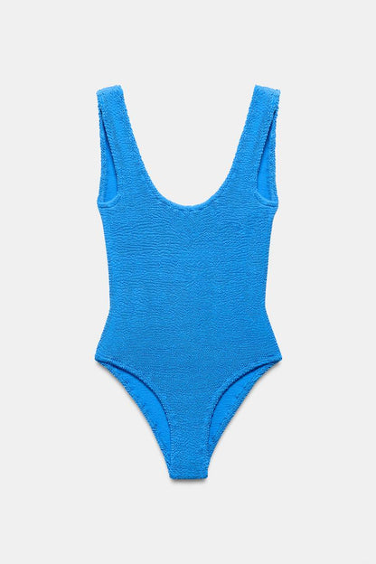 TEXTURED SWIMSUIT