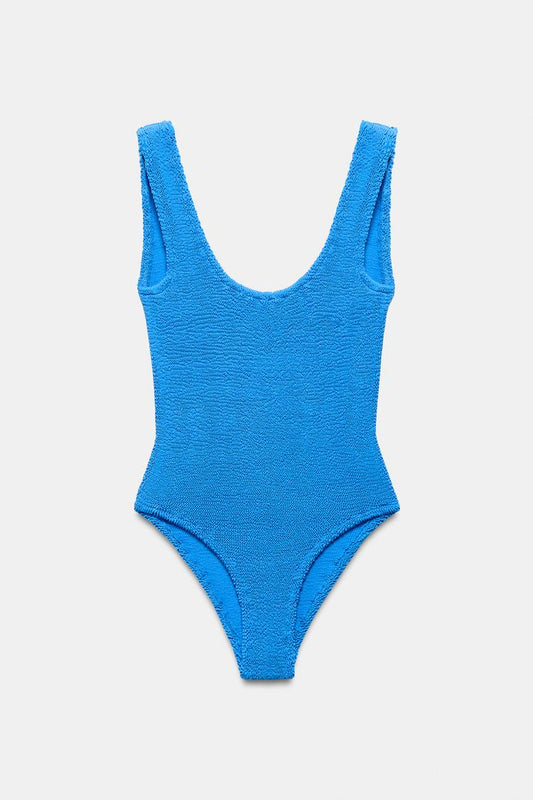 TEXTURED SWIMSUIT