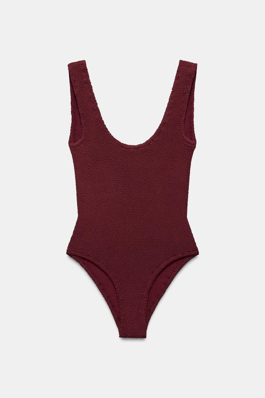TEXTURED SWIMSUIT