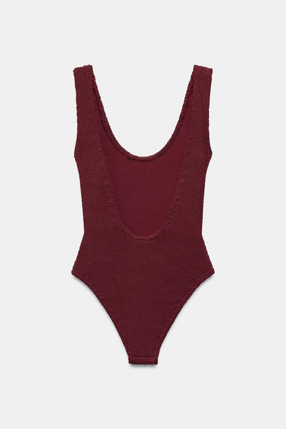 TEXTURED SWIMSUIT