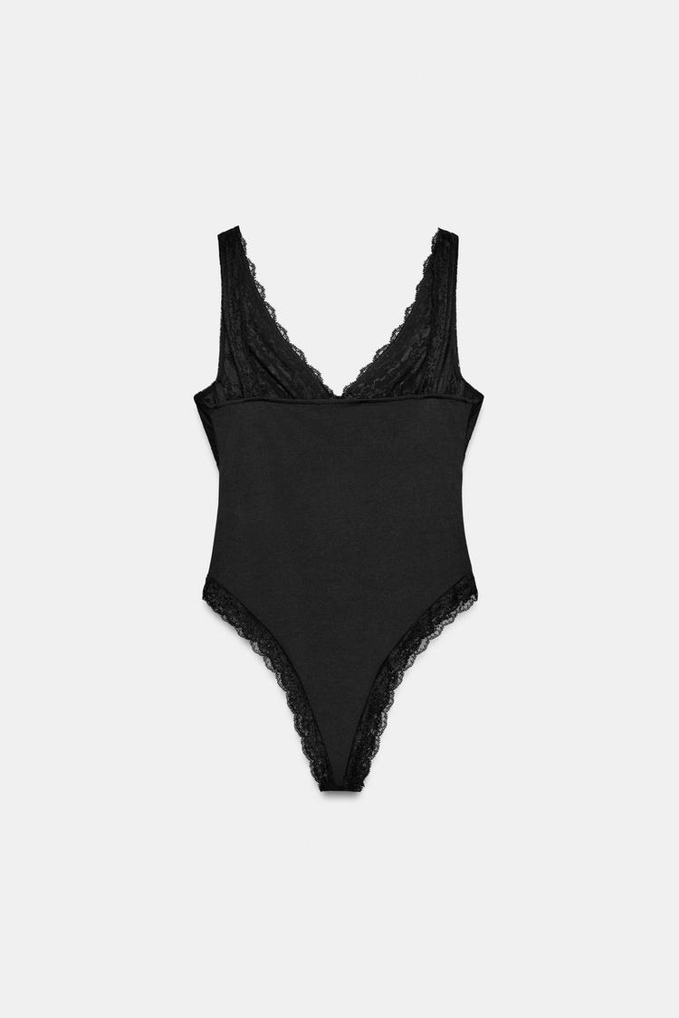 COMBINED LACE BODYSUIT