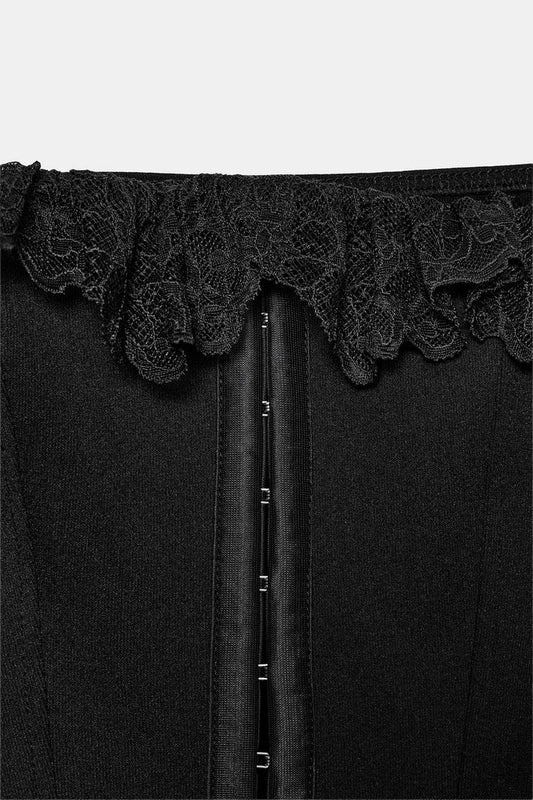 CORSETRY-INSPIRED LACE TOP