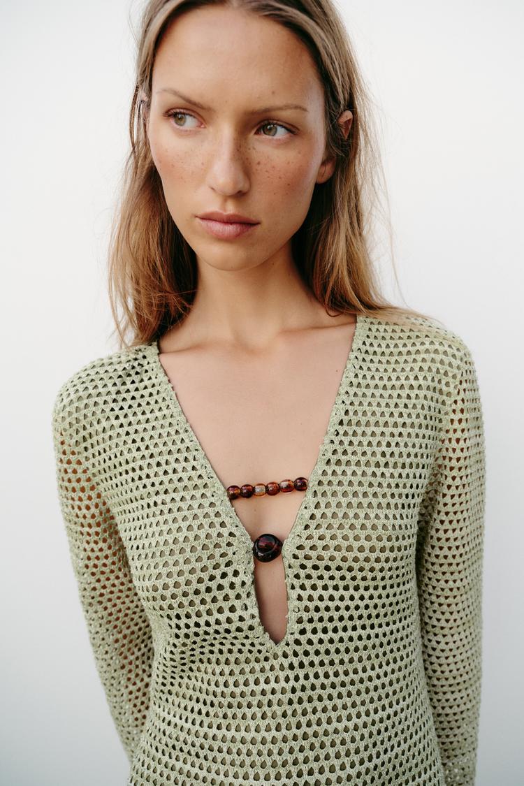 CROCHET MINI DRESS