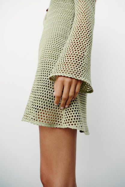 CROCHET MINI DRESS