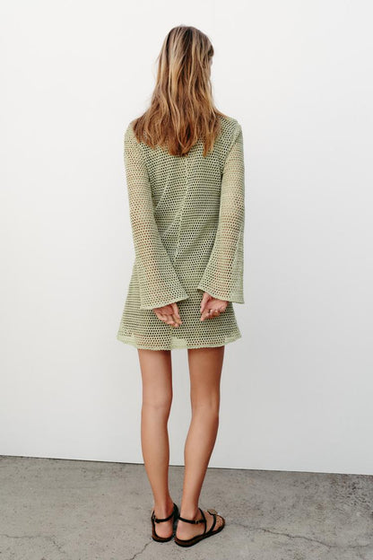CROCHET MINI DRESS