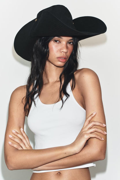MAXI BRIM TWILL HAT
