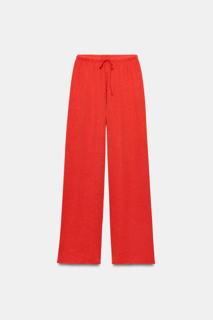 RUSTIC WIDE-LEG TROUSERS