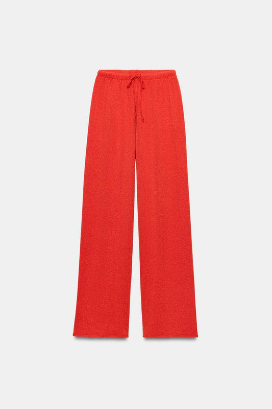 RUSTIC WIDE-LEG TROUSERS