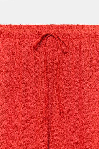 RUSTIC WIDE-LEG TROUSERS