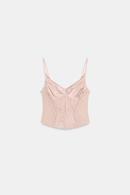 CONTRAST CORSET WITH STRAPS