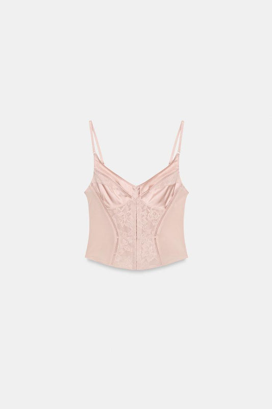CONTRAST CORSET WITH STRAPS