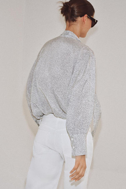 POLKA DOT SHIRT WITH BOW ZW COLLECTION