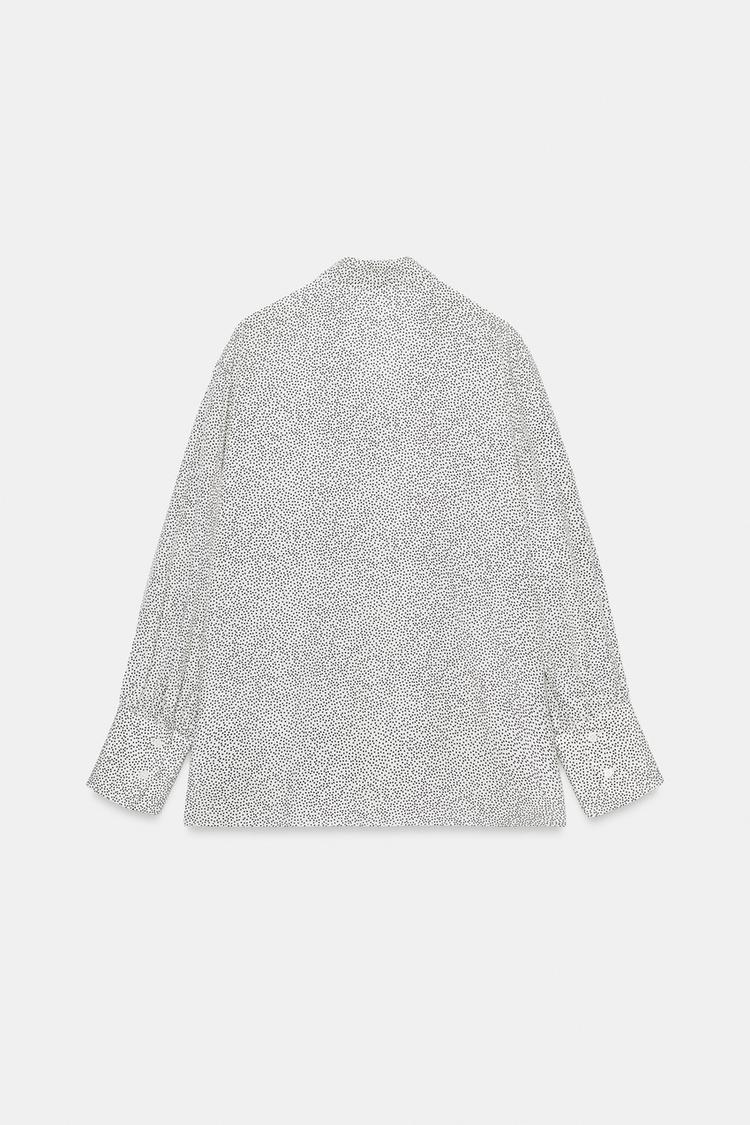 POLKA DOT SHIRT WITH BOW ZW COLLECTION