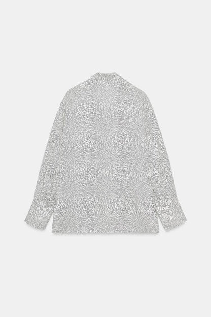 POLKA DOT SHIRT WITH BOW ZW COLLECTION