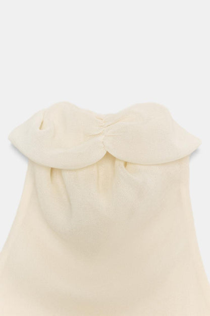 FLOWING HALTER TOP