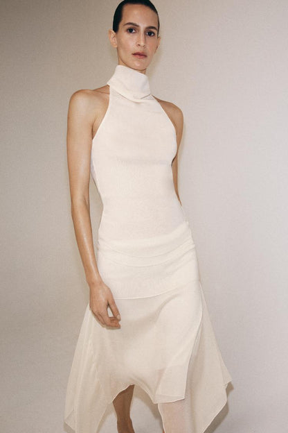 ASYMMETRIC FLOWING SKIRT