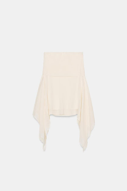 ASYMMETRIC FLOWING SKIRT