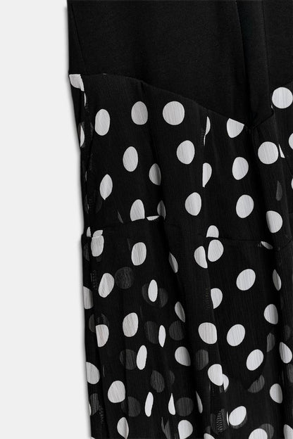 HALTER NECK DRESS WITH DOTS