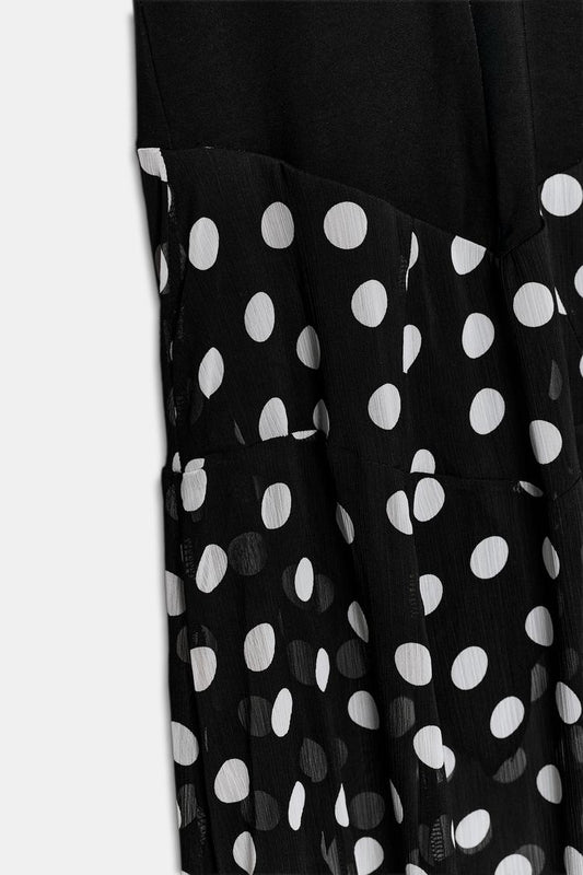 HALTER NECK DRESS WITH DOTS
