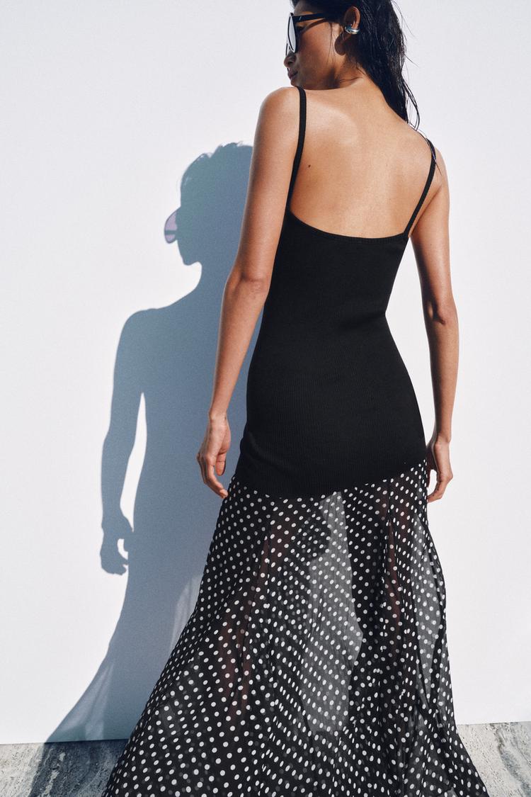 COMBINED POLKA DOT DRESS