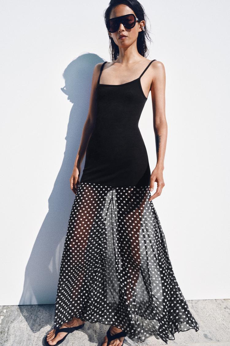 COMBINED POLKA DOT DRESS