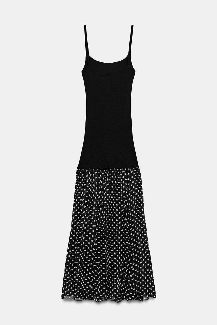 COMBINED POLKA DOT DRESS